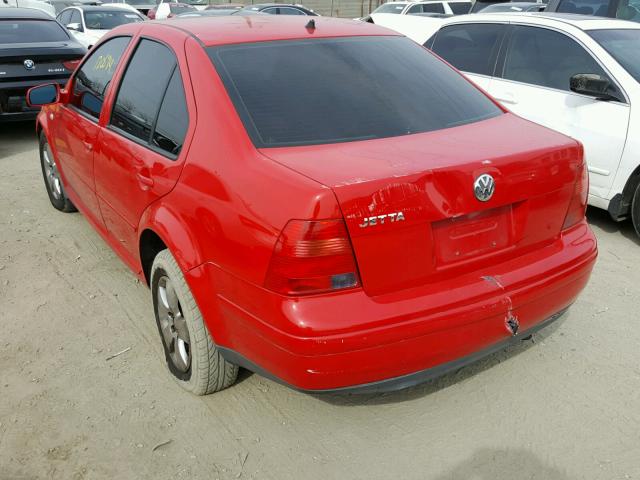 3VWSK69M43M000965 - 2003 VOLKSWAGEN JETTA GLS RED photo 3