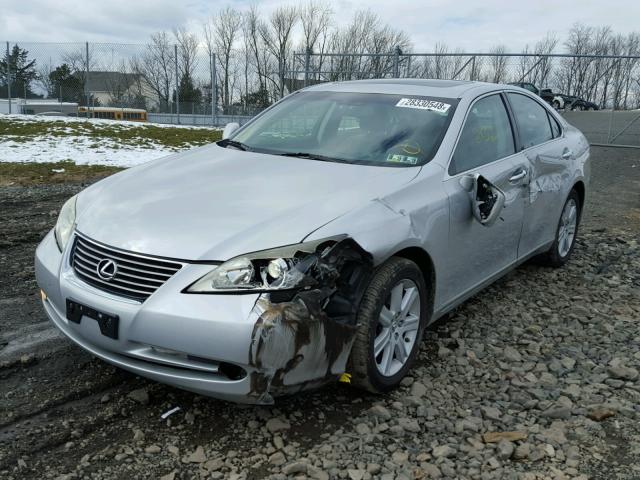 JTHBJ46G372125525 - 2007 LEXUS ES 350 SILVER photo 2