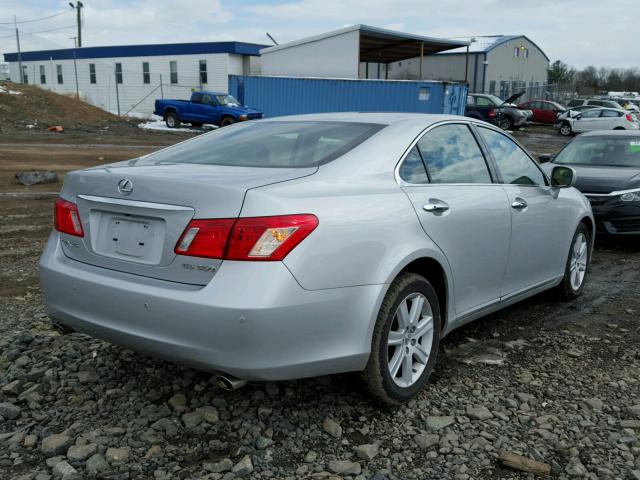 JTHBJ46G372125525 - 2007 LEXUS ES 350 SILVER photo 4