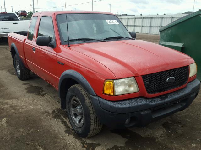 1FTYR44U62TA07906 - 2002 FORD RANGER SUP RED photo 1