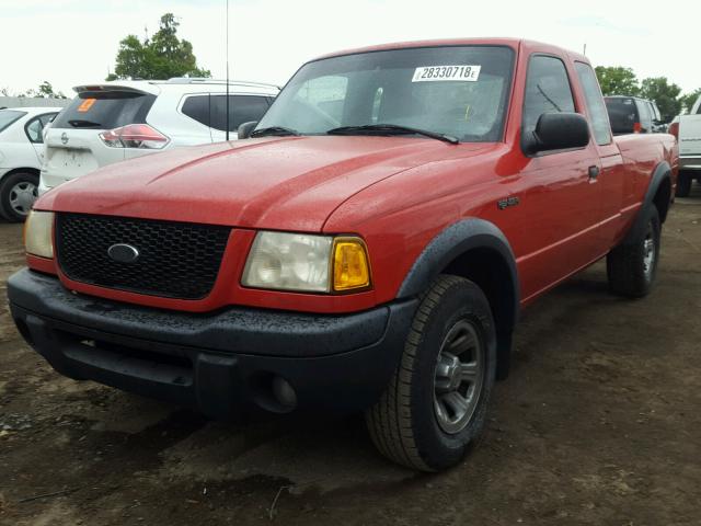 1FTYR44U62TA07906 - 2002 FORD RANGER SUP RED photo 2