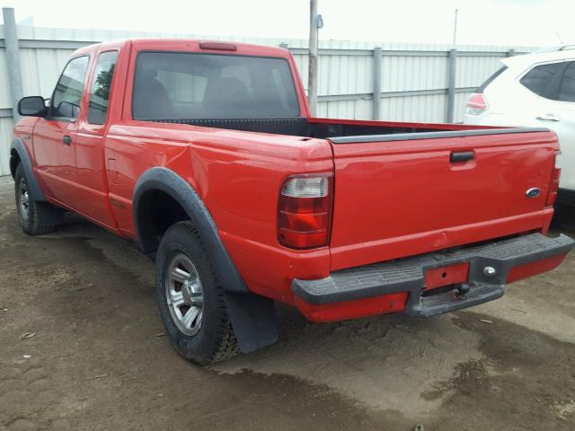 1FTYR44U62TA07906 - 2002 FORD RANGER SUP RED photo 3