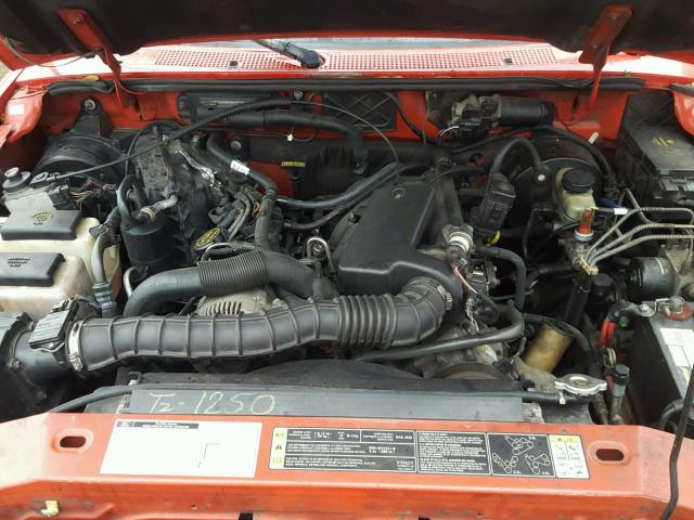 1FTYR44U62TA07906 - 2002 FORD RANGER SUP RED photo 7