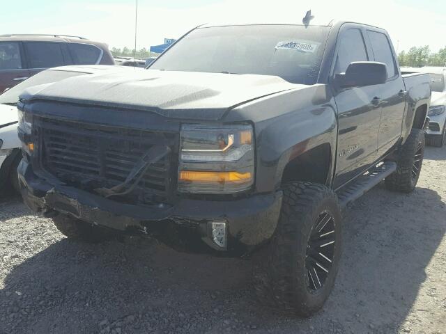 3GCUKREC2HG309785 - 2017 CHEVROLET SILVERADO BLACK photo 2