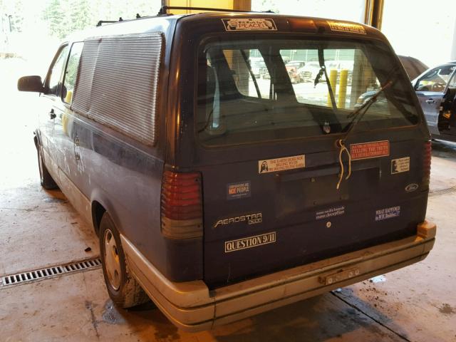 1FMDA41X5VZC42217 - 1997 FORD AEROSTAR BLUE photo 3