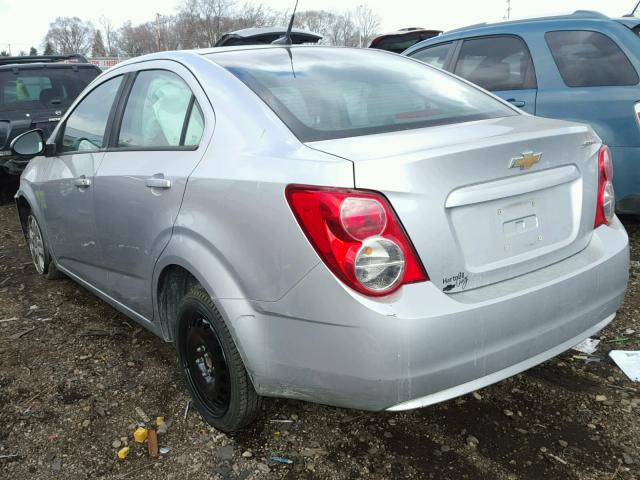 1G1JA5SH1C4116377 - 2012 CHEVROLET SONIC LS 银色 照片 3