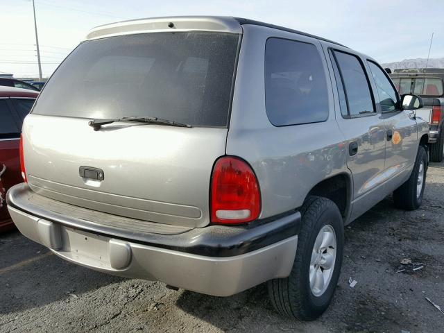 1B4HS28N9YF146301 - 2000 DODGE DURANGO SILVER photo 4