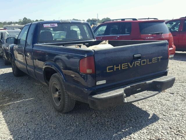 1GCCS19W4YK134921 - 2000 CHEVROLET S TRUCK S1 BLUE photo 3