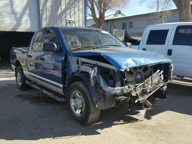 3D7KR28C66G225770 - 2006 DODGE RAM 2500 S BLUE photo 1