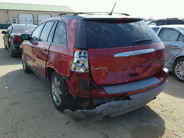 2A8GM68X47R326397 - 2007 CHRYSLER PACIFICA T RED photo 3