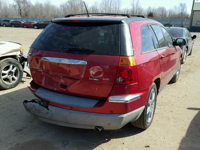 2A8GM68X47R326397 - 2007 CHRYSLER PACIFICA T RED photo 4