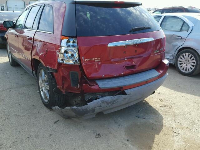 2A8GM68X47R326397 - 2007 CHRYSLER PACIFICA T RED photo 9