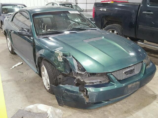 1FAFP40462F187430 - 2002 FORD MUSTANG GREEN photo 1