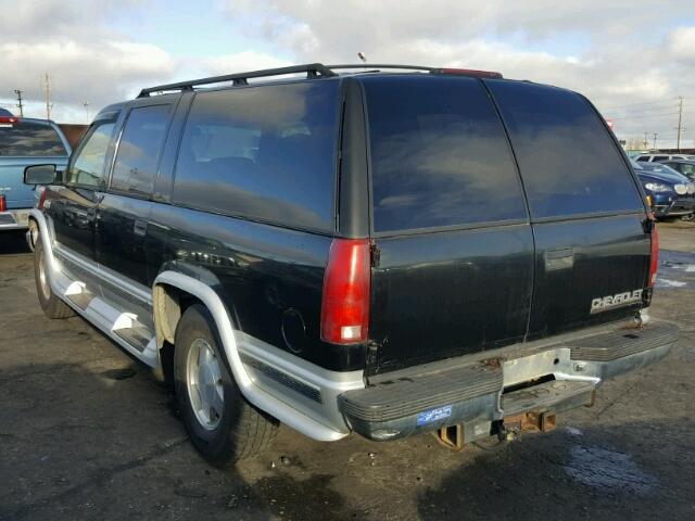 3GNFK16R6VG126602 - 1997 CHEVROLET SUBURBAN K BLACK photo 3