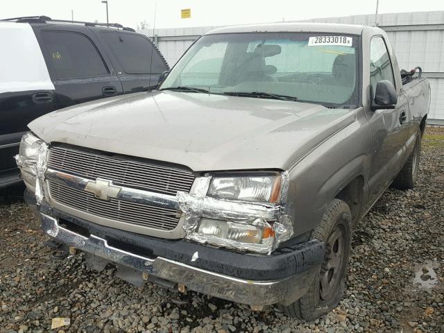 1GCEC14X53Z113677 - 2003 CHEVROLET SILVERADO BROWN photo 2