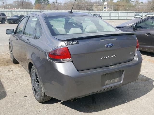 1FAHP3GN1AW150432 - 2010 FORD FOCUS SES GRAY photo 3