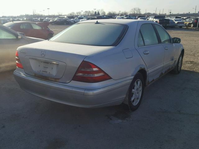 WDBNG70J0YA024628 - 2000 MERCEDES-BENZ S 430 SILVER photo 4