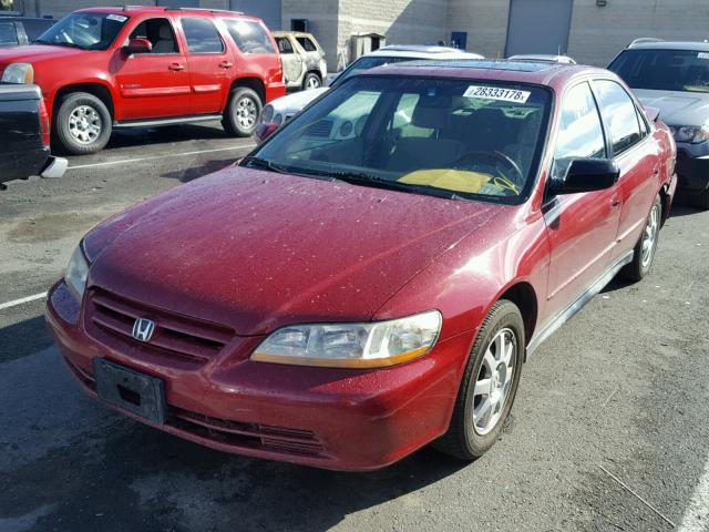 JHMCG668X2C028672 - 2002 HONDA ACCORD EX RED photo 2