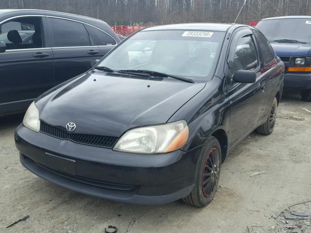 JTDAT123320244477 - 2002 TOYOTA ECHO BLACK photo 2