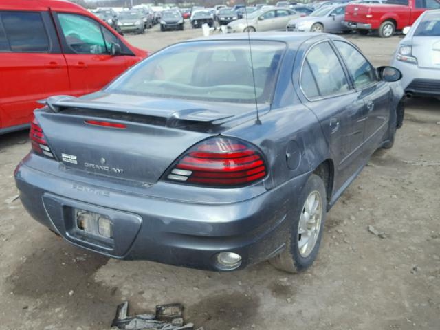 1G2NE52F74M674462 - 2004 PONTIAC GRAND AM S Մոխրագույն լուսանկար 4