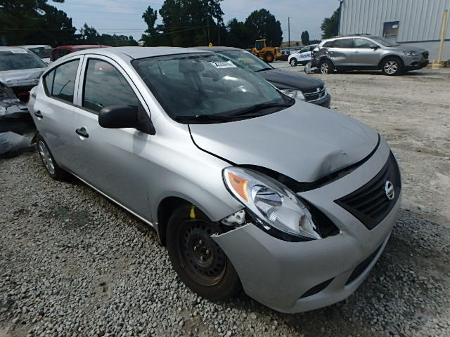 3N1CN7AP4CL891276 - 2012 NISSAN VERSA S SILVER photo 1