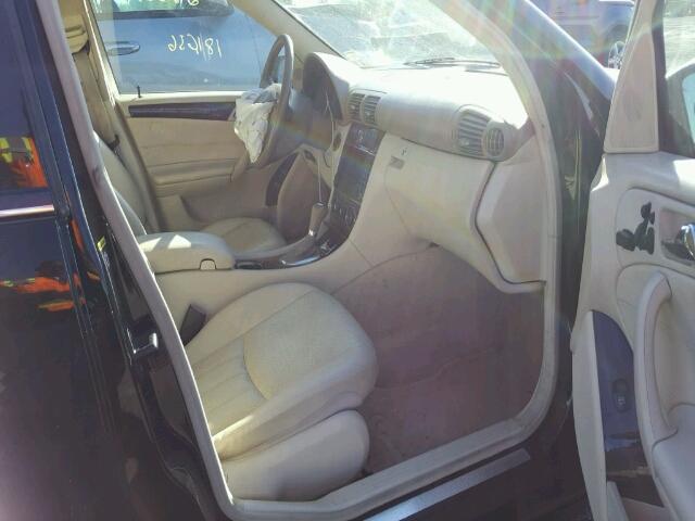 WDBRF87H66F784334 - 2006 MERCEDES-BENZ C350 AWD BLACK photo 5