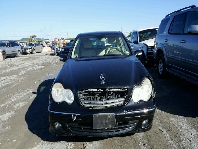 WDBRF87H66F784334 - 2006 MERCEDES-BENZ C350 AWD BLACK photo 7