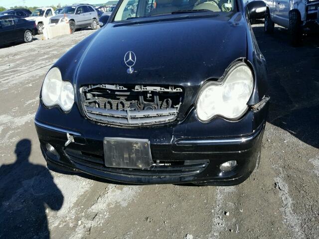 WDBRF87H66F784334 - 2006 MERCEDES-BENZ C350 AWD BLACK photo 9