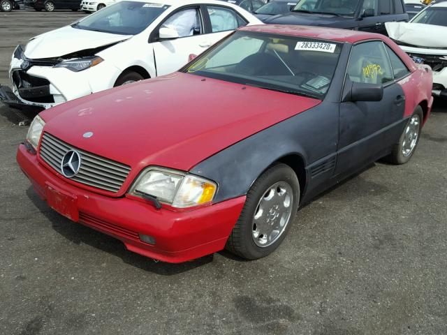 WDBFA63EXSF108710 - 1995 MERCEDES-BENZ SL 320 RED photo 2