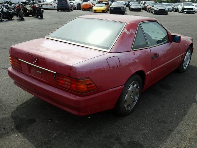 WDBFA63EXSF108710 - 1995 MERCEDES-BENZ SL 320 RED photo 4