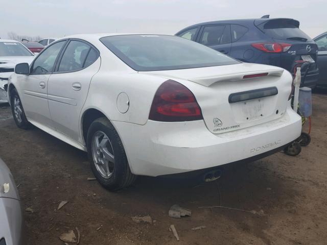 2G2WP542541180427 - 2004 PONTIAC GRAND PRIX WHITE photo 3