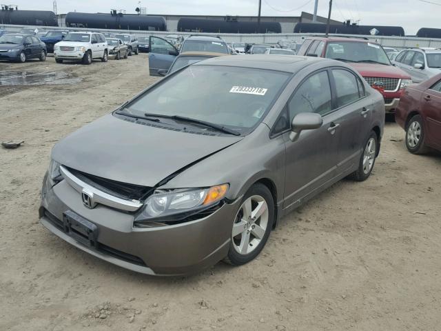 1HGFA16847L078060 - 2007 HONDA CIVIC EX BEIGE photo 2