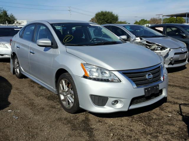 3N1AB7AP8DL561903 - 2013 NISSAN SENTRA S SILVER photo 1