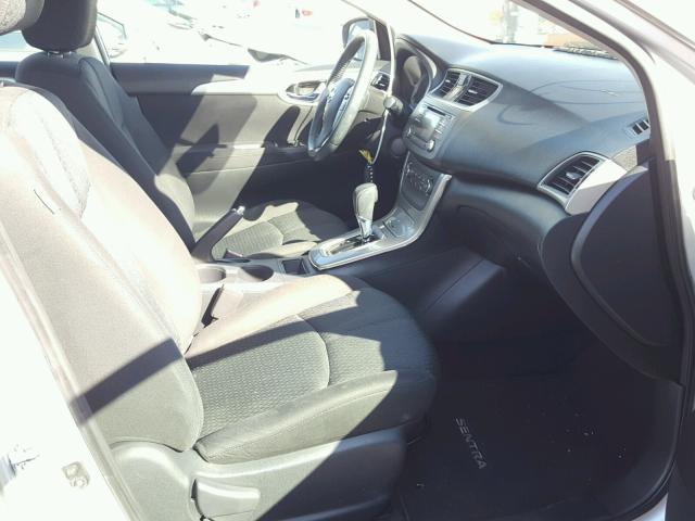 3N1AB7AP8DL561903 - 2013 NISSAN SENTRA S SILVER photo 5