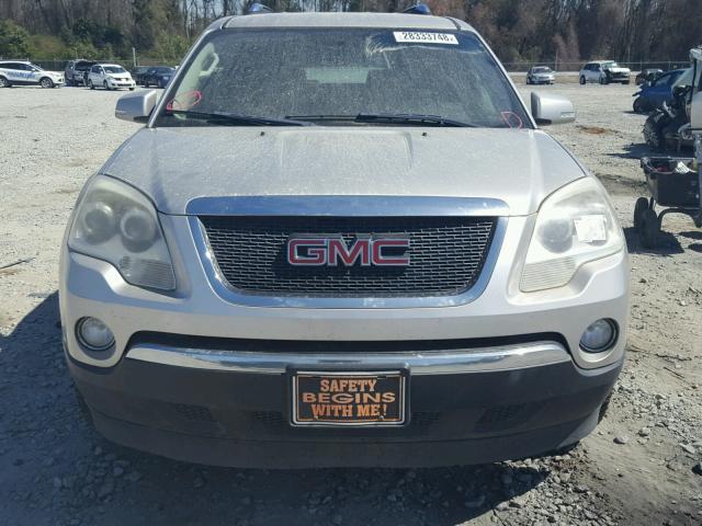 1GKEV23708J279486 - 2008 GMC ACADIA SLT SILVER photo 9