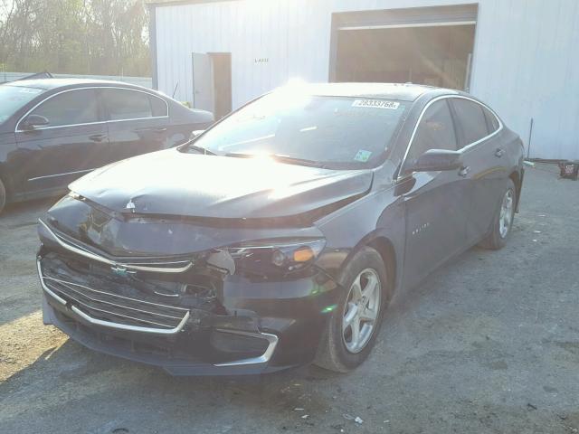 1G1ZB5STXGF215455 - 2016 CHEVROLET MALIBU LS 黑色 照片 2