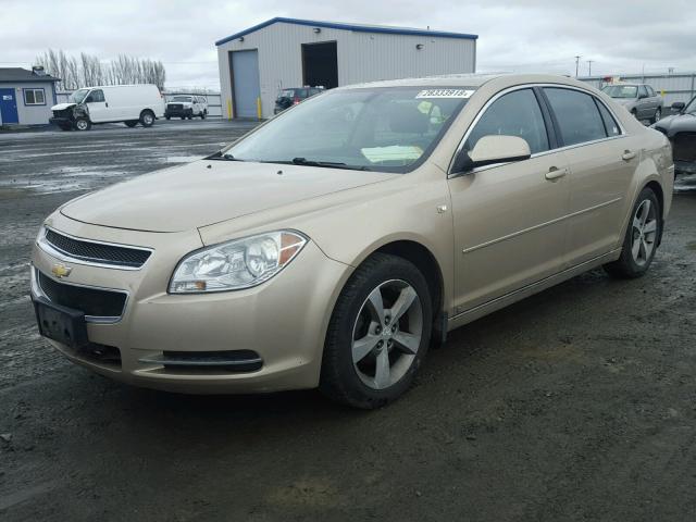 1G1ZJ57B18F241866 - 2008 CHEVROLET MALIBU 2LT GOLD photo 2