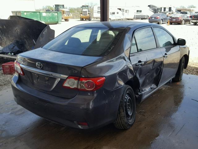 5YFBU4EE6DP187944 - 2013 TOYOTA COROLLA BA GRAY photo 4