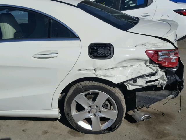 WDDSJ4EB6GN309126 - 2016 MERCEDES-BENZ CLA 250 WHITE photo 9