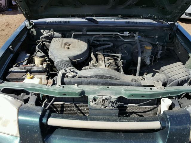 1N6DD26S11C328096 - 2001 NISSAN FRONTIER K GREEN photo 7