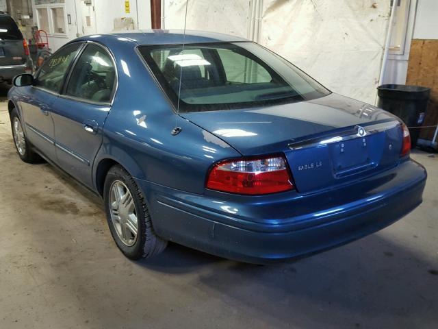 1MEFM55S54A613140 - 2004 MERCURY SABLE LS P BLUE photo 3