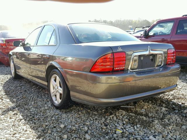 1LNHM87A92Y705061 - 2002 LINCOLN LS GRAY photo 3
