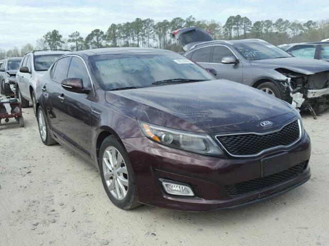 5XXGN4A70EG310786 - 2014 KIA OPTIMA EX BURGUNDY photo 1