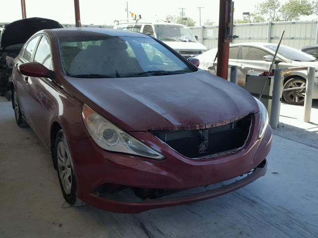 5NPEB4AC8BH173657 - 2011 HYUNDAI SONATA GLS RED photo 1