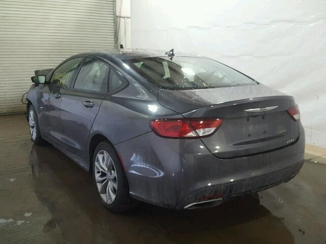 1C3CCCBB3FN634388 - 2015 CHRYSLER 200 S GRAY photo 3