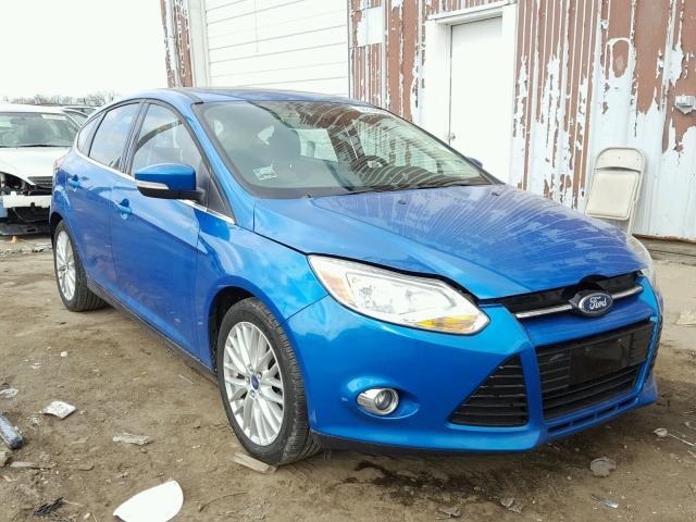 1FAHP3M21CL214421 - 2012 FORD FOCUS SEL BLUE photo 1