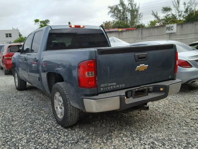 3GCRCSE01AG110202 - 2010 CHEVROLET SILVERADO BLUE photo 3