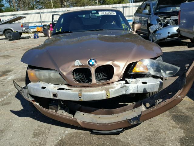 WBACN33471LM01380 - 2001 BMW Z3 2.5 BROWN photo 9