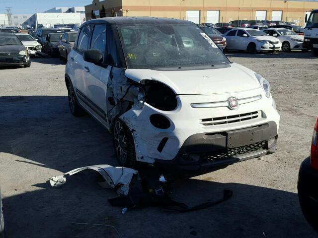 ZFBCFADH8EZ021556 - 2014 FIAT 500L TREKK WHITE photo 1