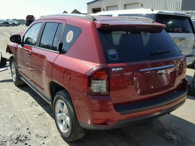 1C4NJCBA7FD250296 - 2015 JEEP COMPASS SP MAROON photo 3